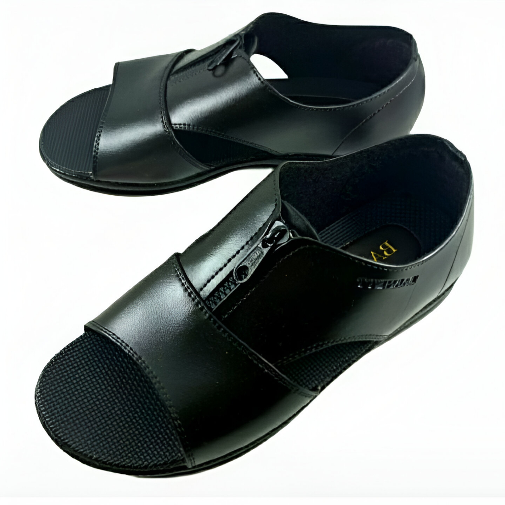 SEPATU SANDAL SELOP KULIT RESLETING PESTA FORMAL PRIA COWOK DEWASA