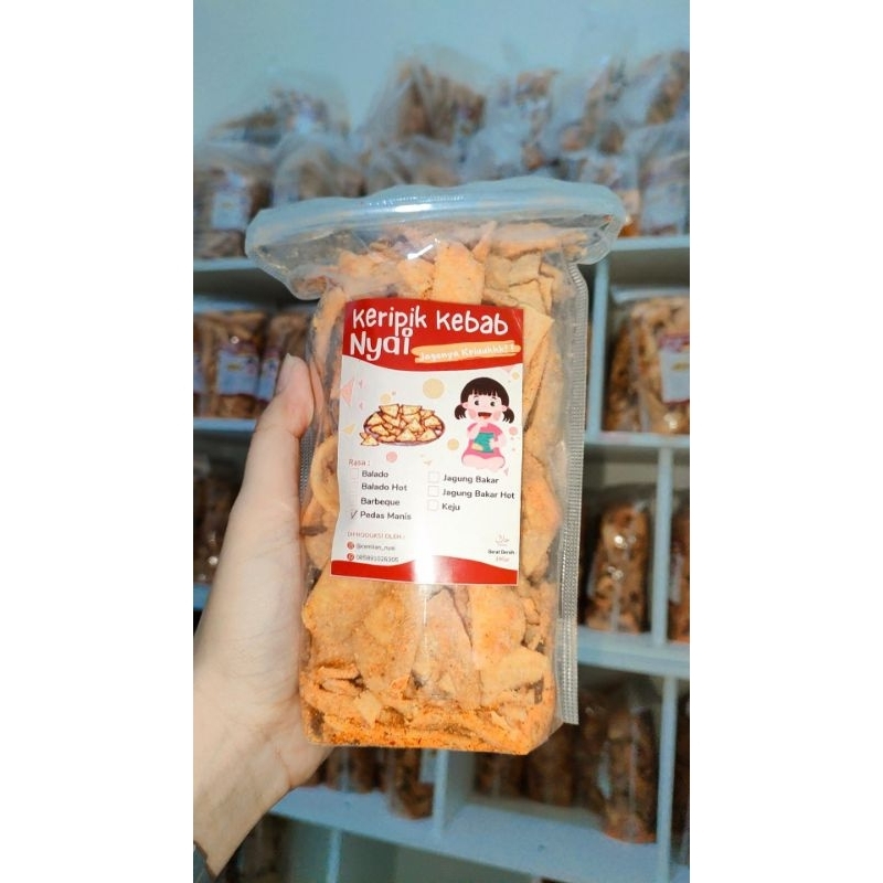 

KERIPIK KEBAB (Pedas Manis) by.cemilan_nyai