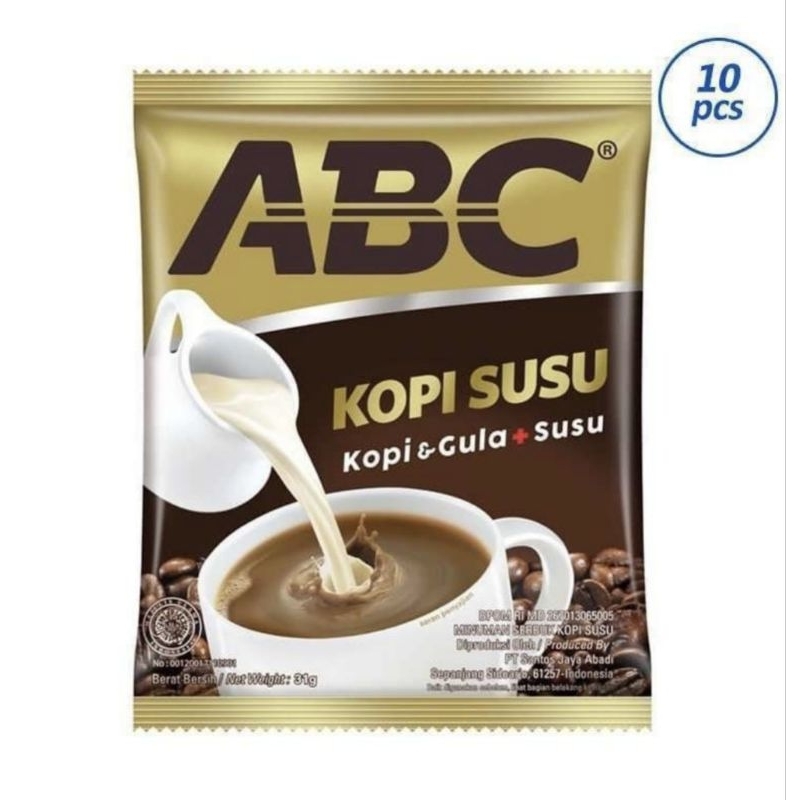 

ABC Kopi Susu Instan 31g ( 10 sachet / 1 Renceng)