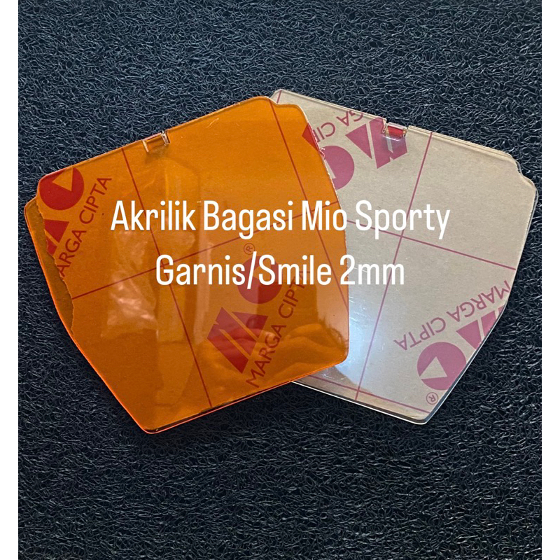 Akrilik Bagasi Mio sporty Akriik Kolong mio garnis,sporty Smile Kaca mika akrilik bagasi mio sporty 