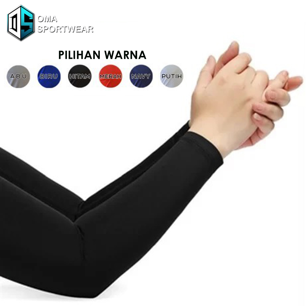 Handsock Manset Deker Tangan Panjang Pria Wanita Polos Muslimah