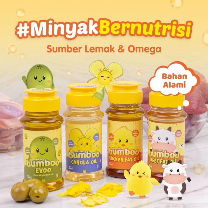 

Bumboo minyak - Sumber Lemak & Omega 3,6,9 - Tanpa perisa dan pengawet - Canola oil