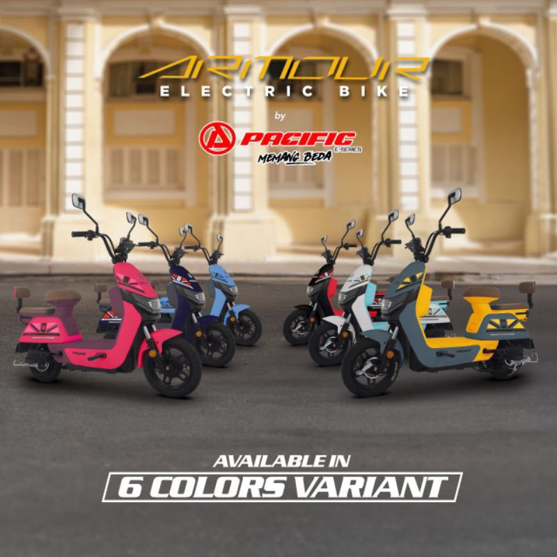 Sepeda Listrik Pacific Armour Elektrik Bike 500 Watt 3 Speed