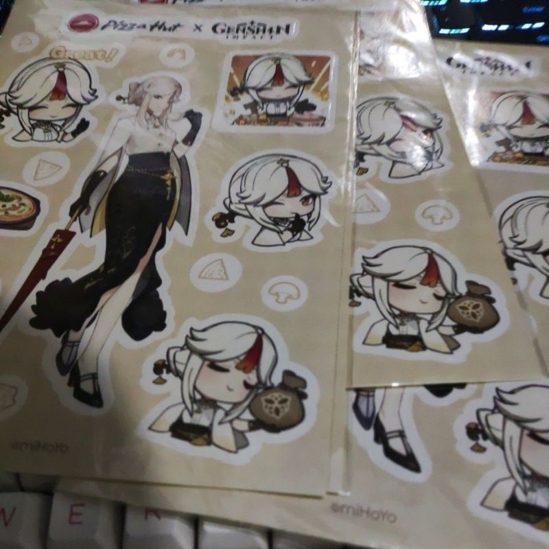 Pizza hut Genshin Ningguang Sticker