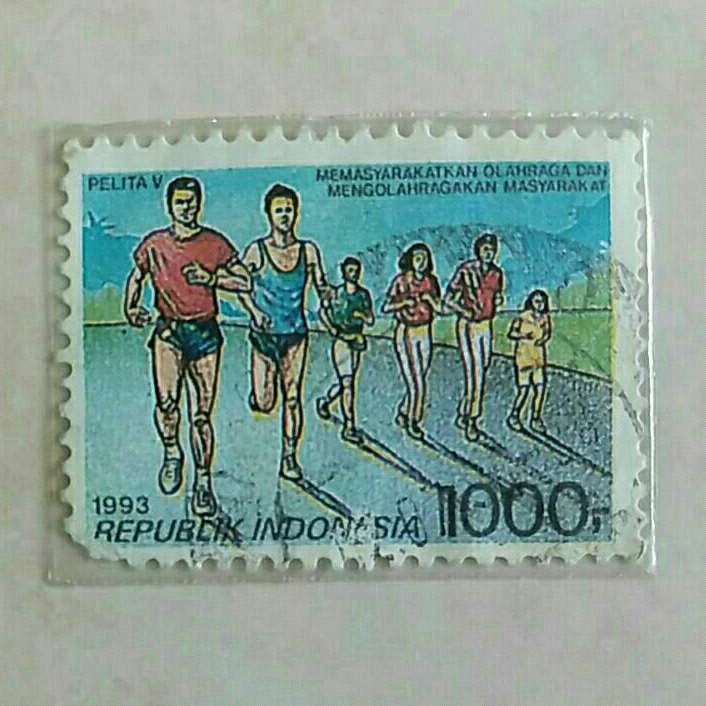 

(AD) Perangko Indonesia 1993 Pelita Nominal 1.000 Rupiah Used