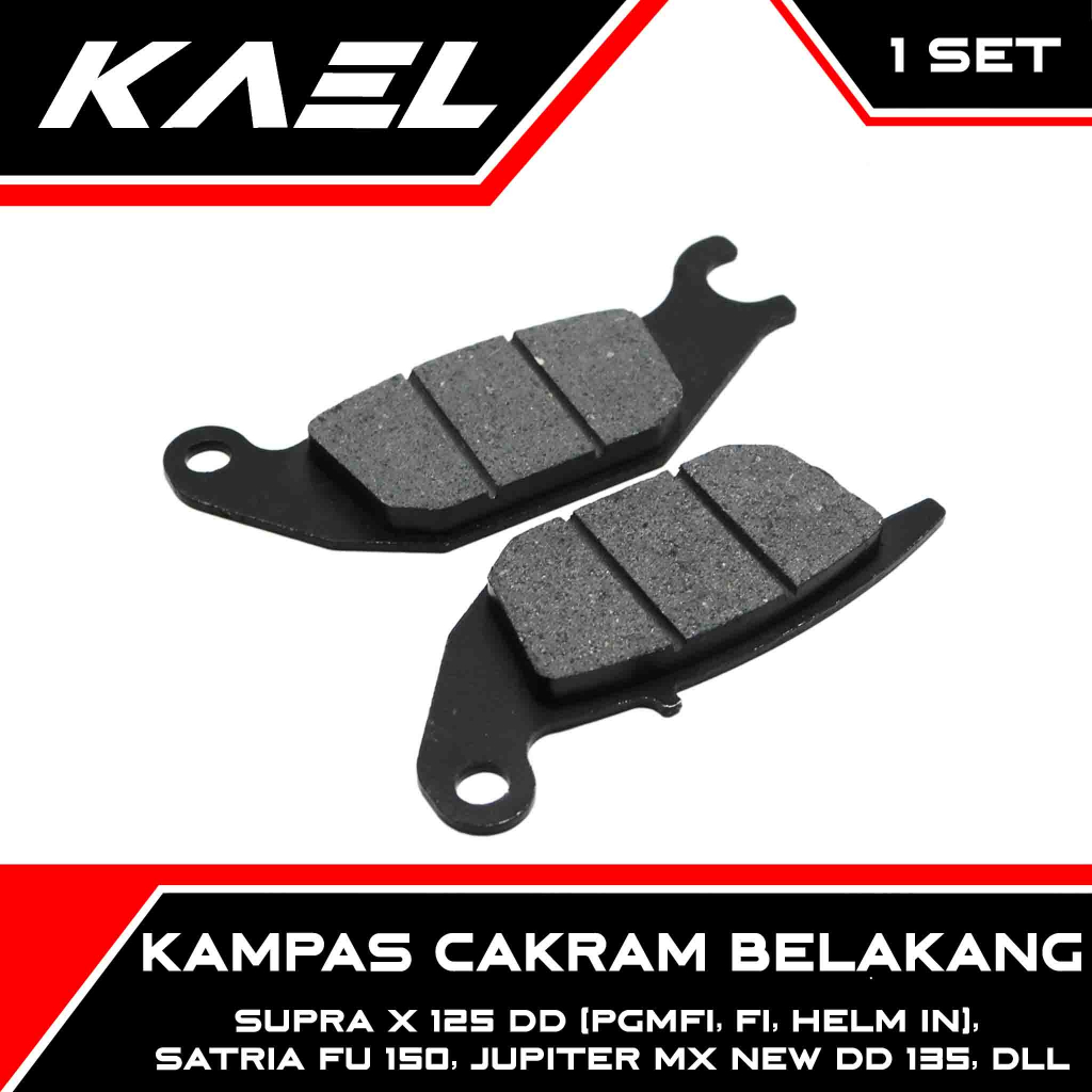 IND Onderdil Kampas Rem Cakram Belakang Supra X 125 PGMFI Double Helm In FI & Blade 110 New & Sonic 