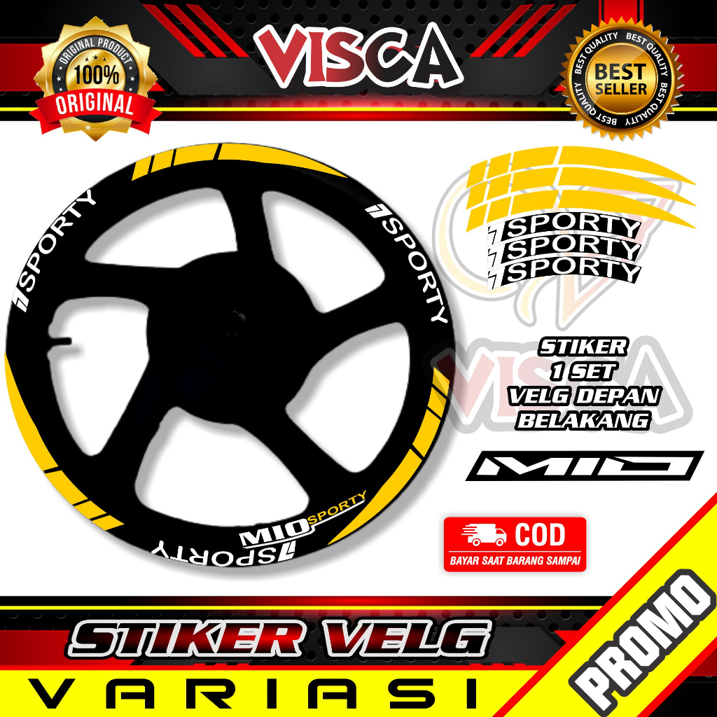 Stiker Velg List Velg Motor Stiker Velg Mio Sporty 2