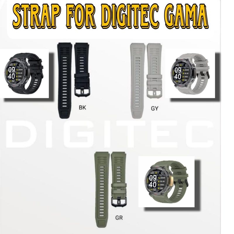 Tali Jam DIGITEC GAMA Strap Silikon smartwatch digitec Original