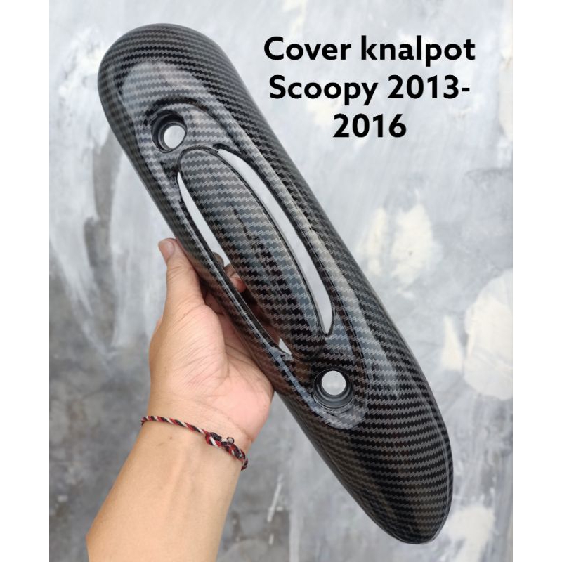 Cover knalpot karbon Honda Scoopy 2013- 2016