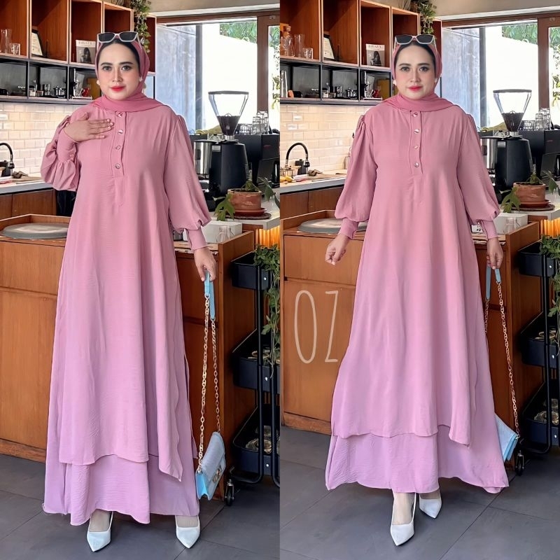 MIDI DRESS//SHAQUEENARA BY TRQ//NEW OZ//MZA