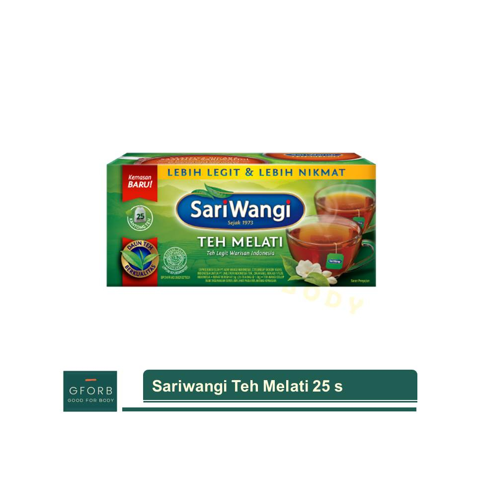 BOX Teh Sariwangi Melati Celup Isi 25 Kantong Sachet