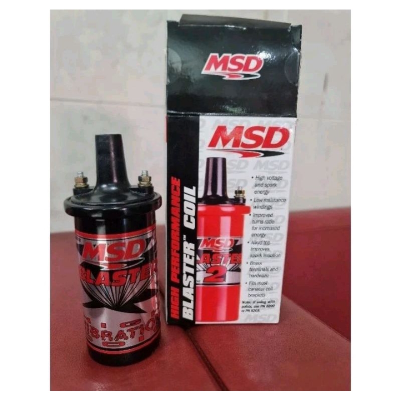 KOIL / COIL MSD PN 8222 BLASTER HIGH VIBRATION LGNITION COIL MOBIL RACING