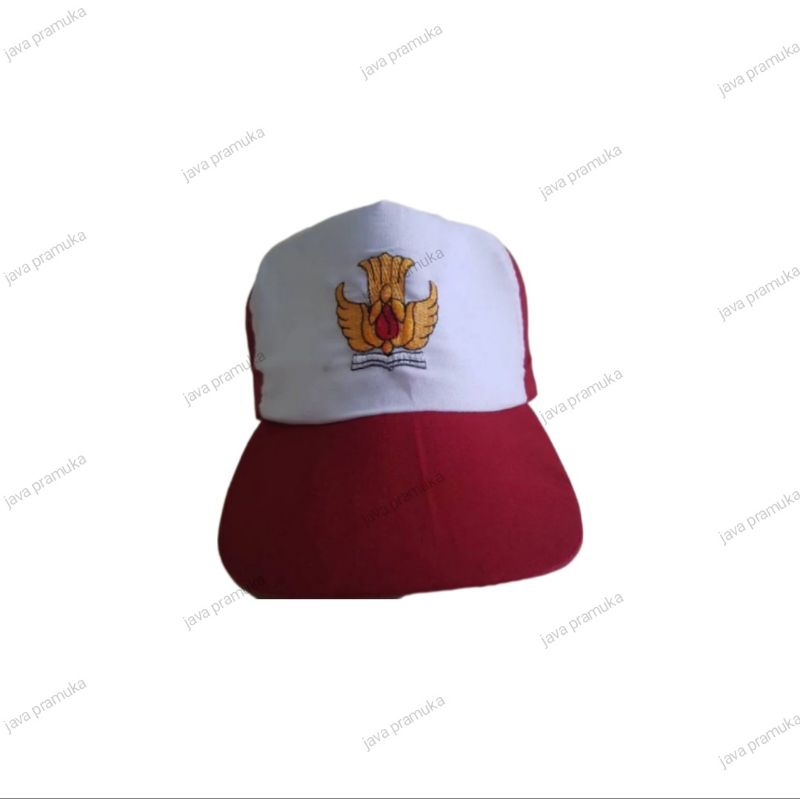 Topi Sd Bordir/Topi Sekolah Sd Merah Putih / Topi Anak SD Merah Putih