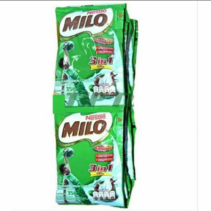 

SUSU MILO 3 IN 1 34 GRAM X 10 Pcs