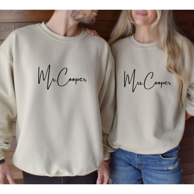 Sweater Couple Mrs Cooper Sweatrshirt Sweater Couple Viral Sweater Crewneck Terbaru