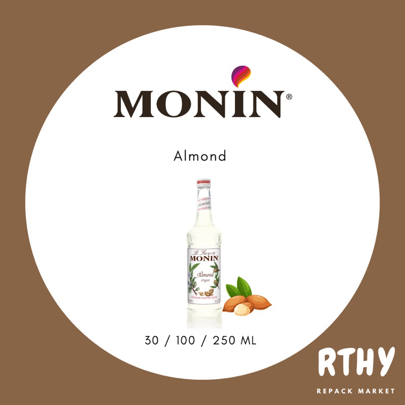 

Monin Almond Syrup Repack [30, 100, 250] ml - RTHY