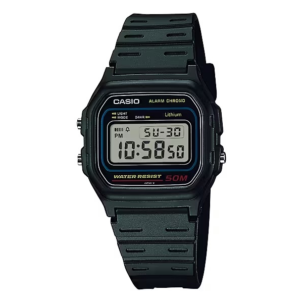 Casio General W59-1VQ / W-59-1VQ Jam Tangan Pria Digital Hitam Biru