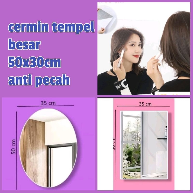 cermin tempel besar cermin stiker anti pecah