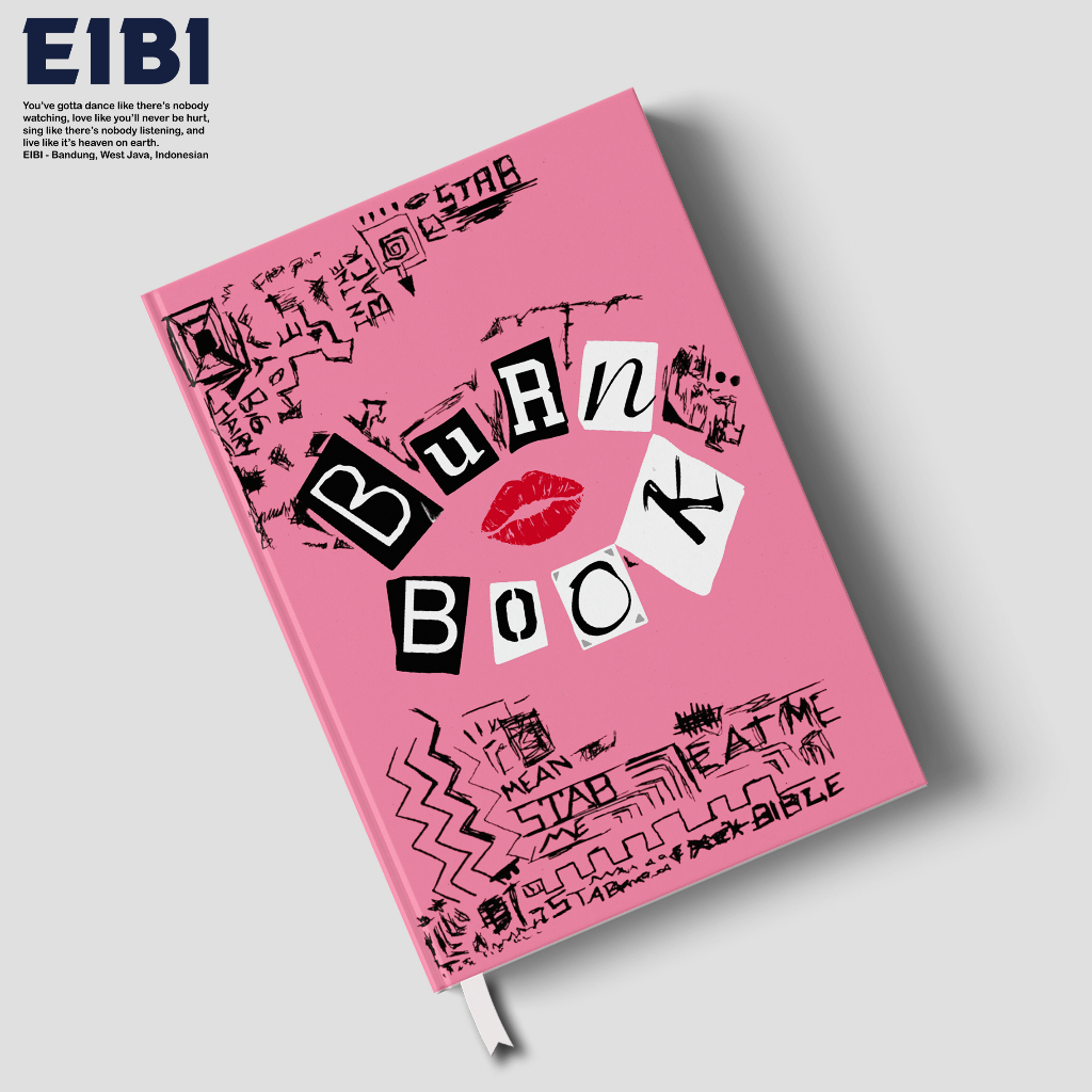 

Eibibook Buku Tulis Catatan Notebook Hardcover Journal Burn Book Aesthetic Mean Girls