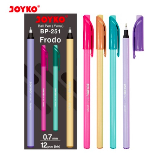 

BALL PEN PULPEN PENA JOYKO BP-251 FRODO 0.7 mm BALLPEN CABUT BALL PEN PENA JOIKO BP251 BOLPEN HITAM BALPEN BALPOINT BALPOIN LANCIP LUNCIP BOLPOIN BLACK JEL TINTA MATA TAJAM TULIS MENULIS BALLPOINT BOLPAIN MERAH BIRU BOLPOINT BASAH