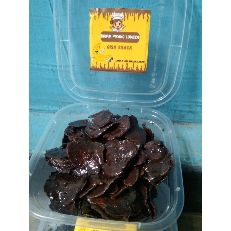 

kripik pisang coklat lumer