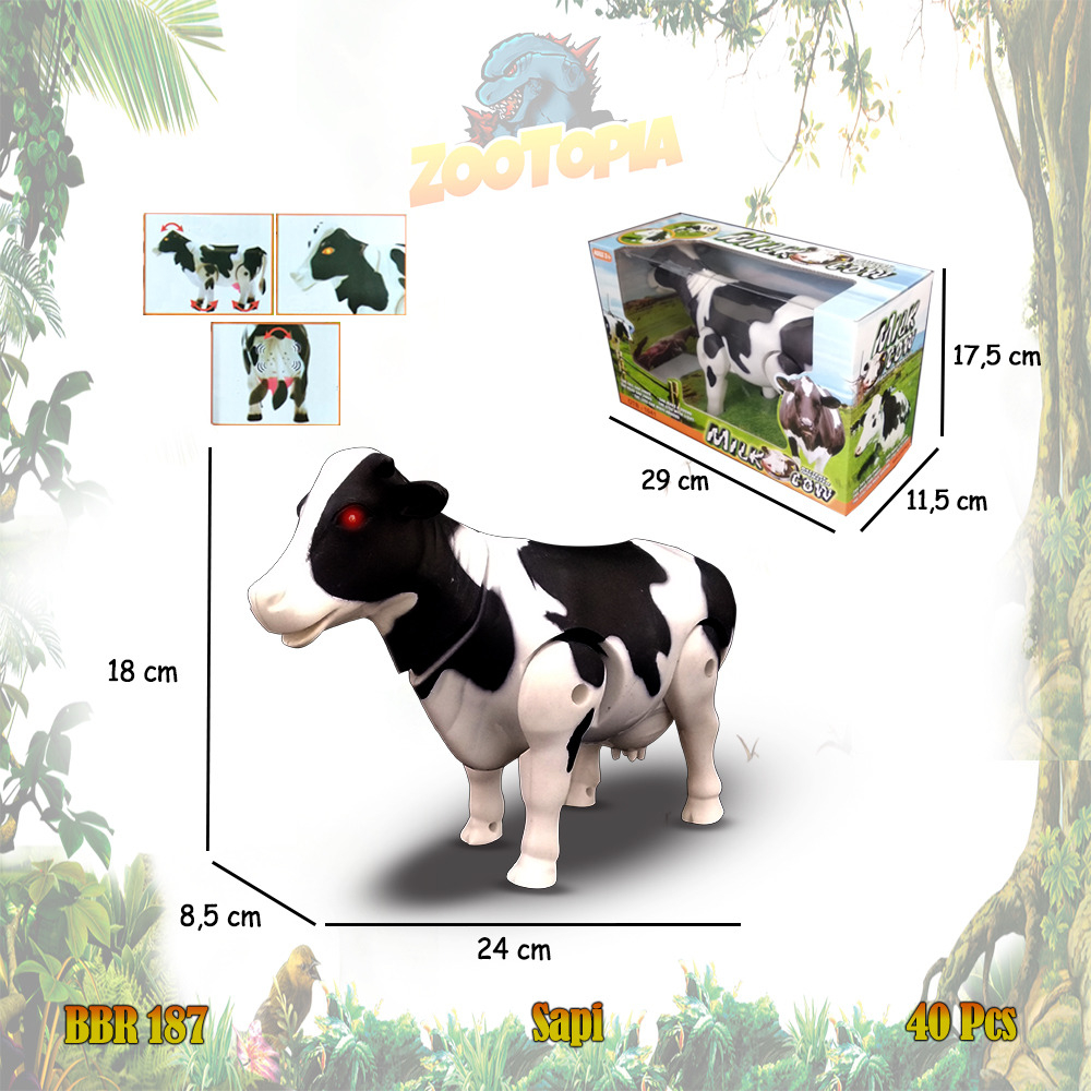 PROMO TERBARU  MAINAN ANAK SAPI MENYALA JUMBO MAINAN ANAK MURAH MAINAN ANAK SAPI BBR 187