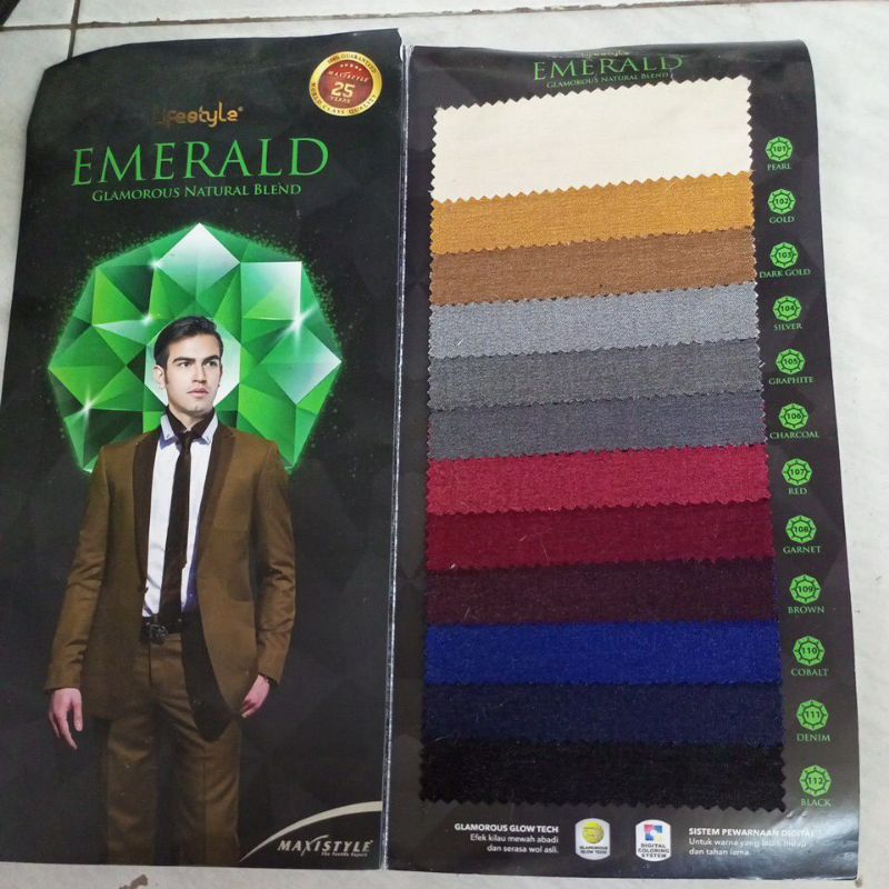katalog contoh kain emerlad