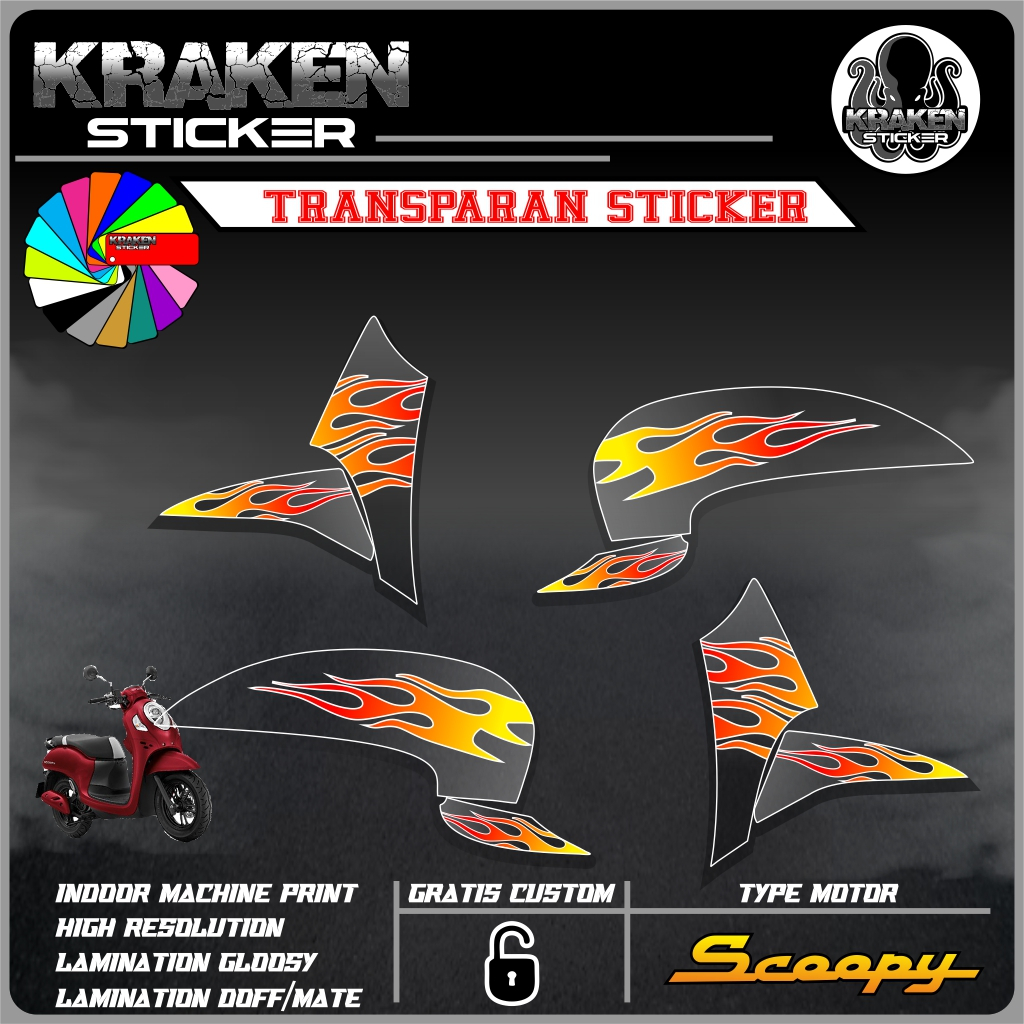 STRIPING TRANSPARAN SCOOPY ESP VARIASI TRANSPARAN SCOOPY ESP CODE 01