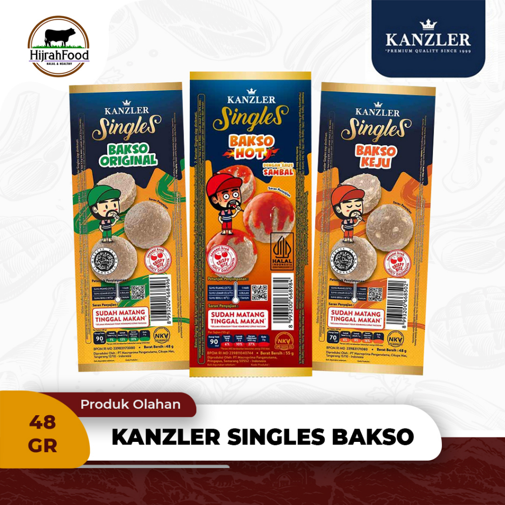 

Kanzler Singles Bakso Sapi Siap Makan | Beef Meatballs RTE - Pilih Rasa