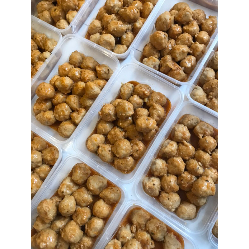BAKSO BERBUMBU HALAL asli daging ayam dan daging sapi (FROZEN)