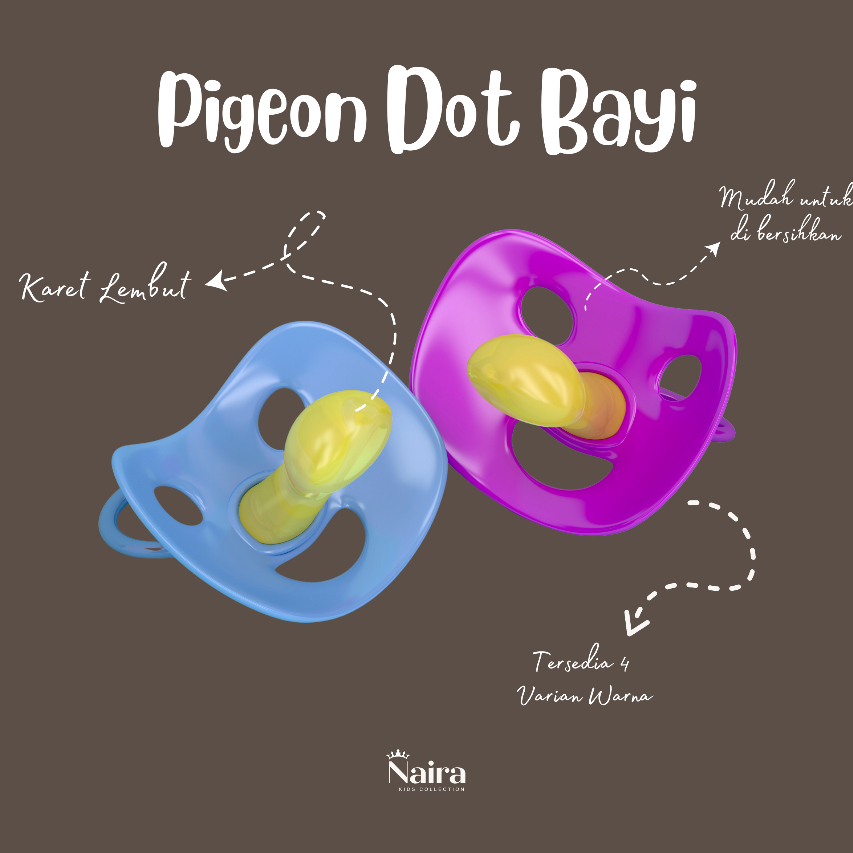 Dot Bayi | Empeng Bayi Karet Lembut Dan Lentur