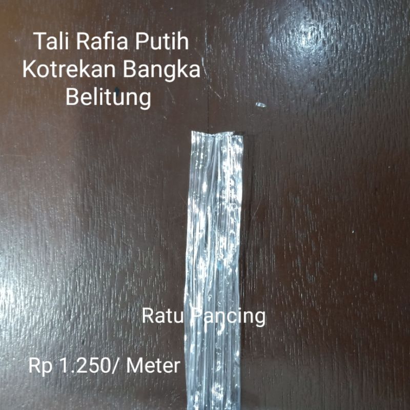 Tali Rafia Putih Kotrekan Sabiki Bangka Belitung Tali Plastik Rp. 1.250/meter