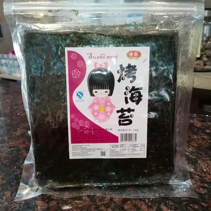 

Jiasheng Sushi Nori Roasted Dry Seaweed Rumput Laut Kering Bahan Campuran Makanan Olahan Jepang Nona