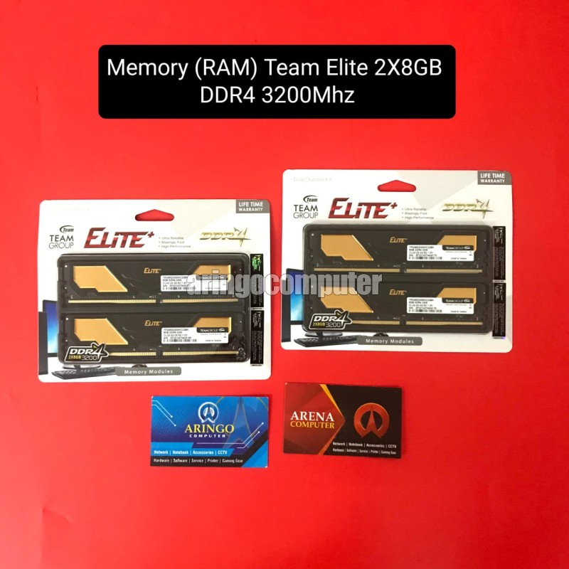 Memory (RAM) Team Elite 2X8GB DDR4 3200Mhz