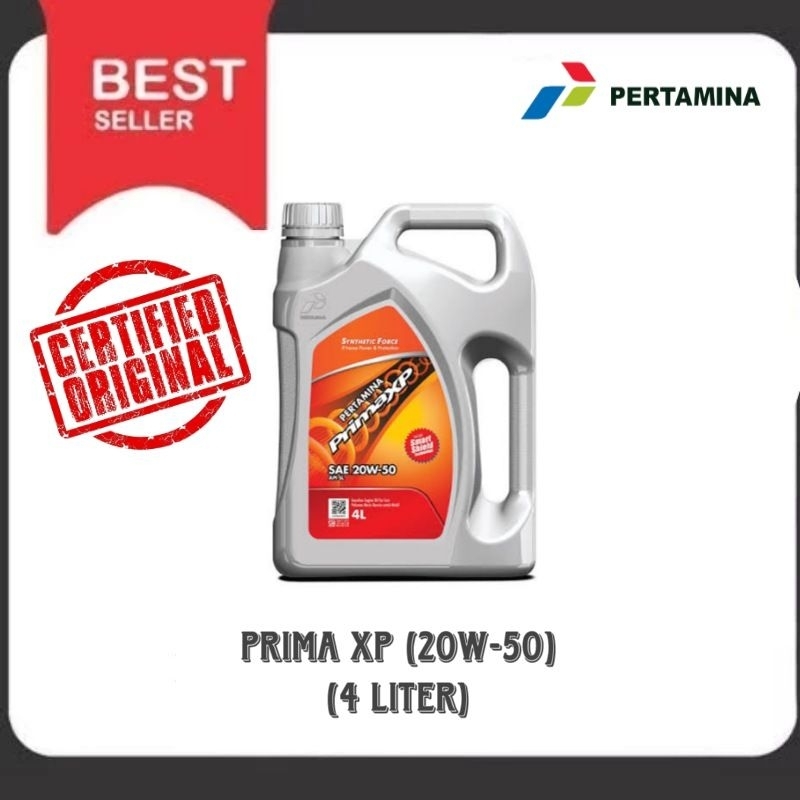 OLI MESIN BENSIN PRIMA XP KEMASAN 4 LITER