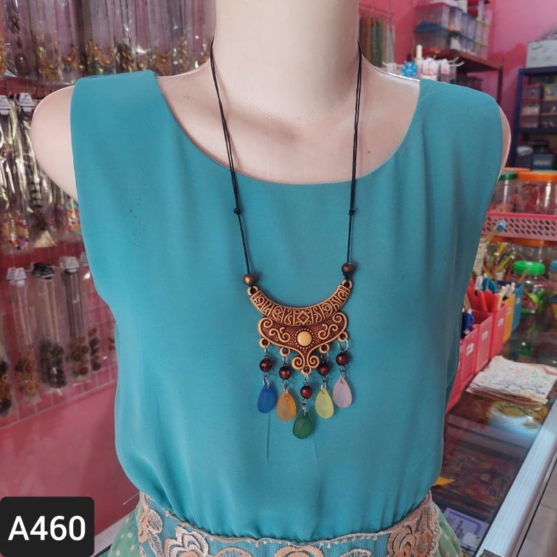 Kalung Etnik A375 Minang Aksesoris Kalung Perempuan Kalung Hijab Tali Panjang Kalung Pesta