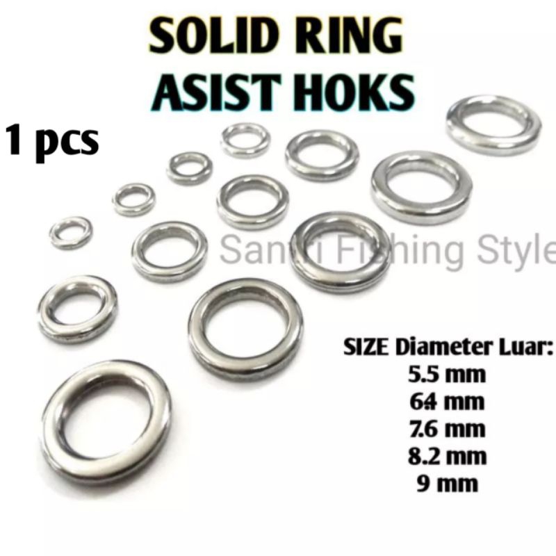 Solid ring 304 solid ring Assist hok 1pcs solid ring asist hok jig solid ring jig solid pancing soli
