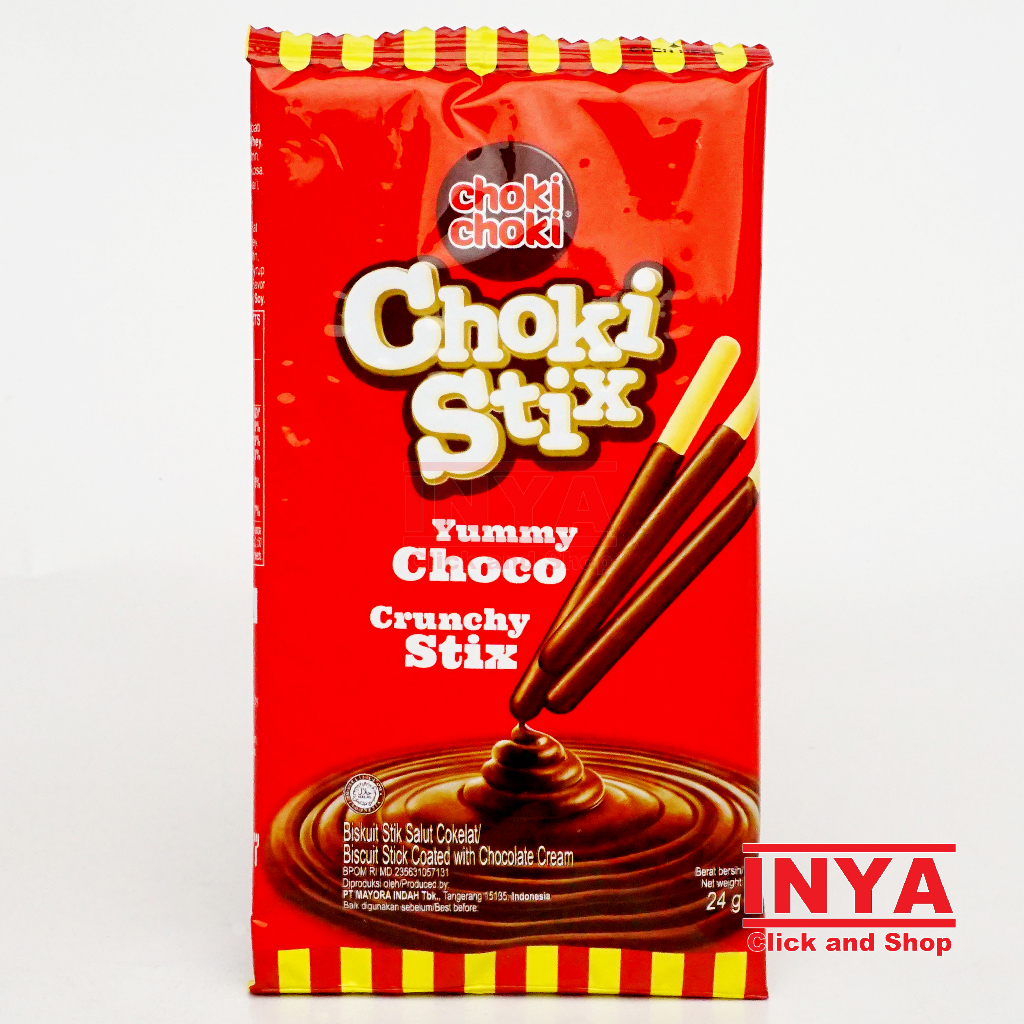 

Choki Choki Stix Biskuit Stik Balut Cokelat 24gr Sachet - Biscuit Stick