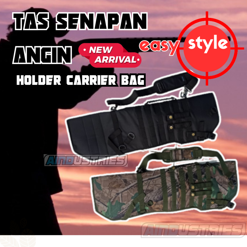 Tas PCP bocap tebal jahitan kuat sling bahu empuk ringkas bisa dilipat