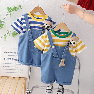baju kodok anak laki laki 2 - 7 tahun overall jeans anak laki laki Set DRAKEN