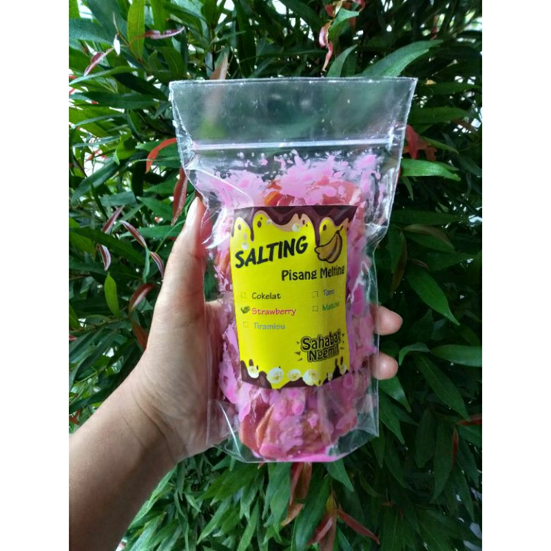 

Salting pisang melting STRAWBERRY - keripik pisang lumer - keripik pisang - pisang lumer