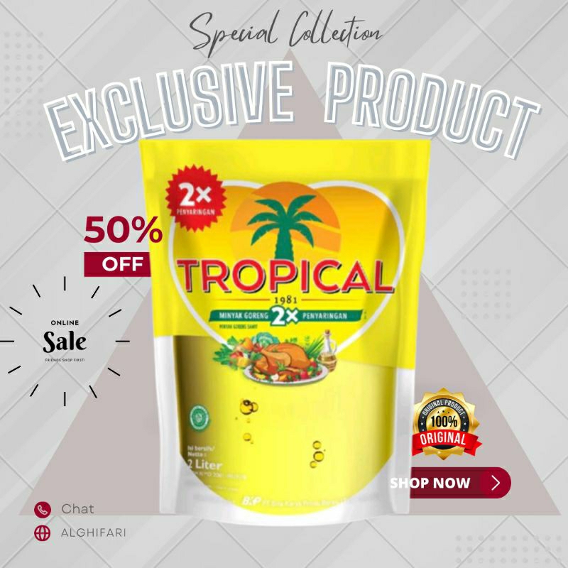 

live TROPICAL Minyak Goreng Pouch 2 L Jatim Madiun