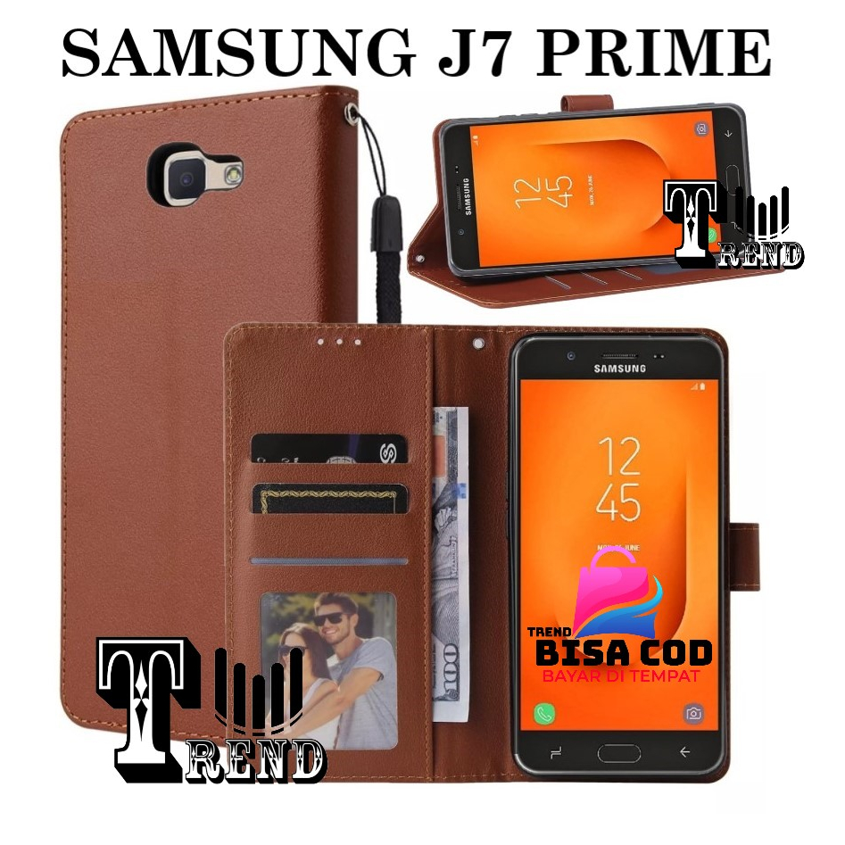 FLIP COVER SAMSUNG J7 PRIME LEATHER CASE FLIP SAMSUNG J7 PRIME