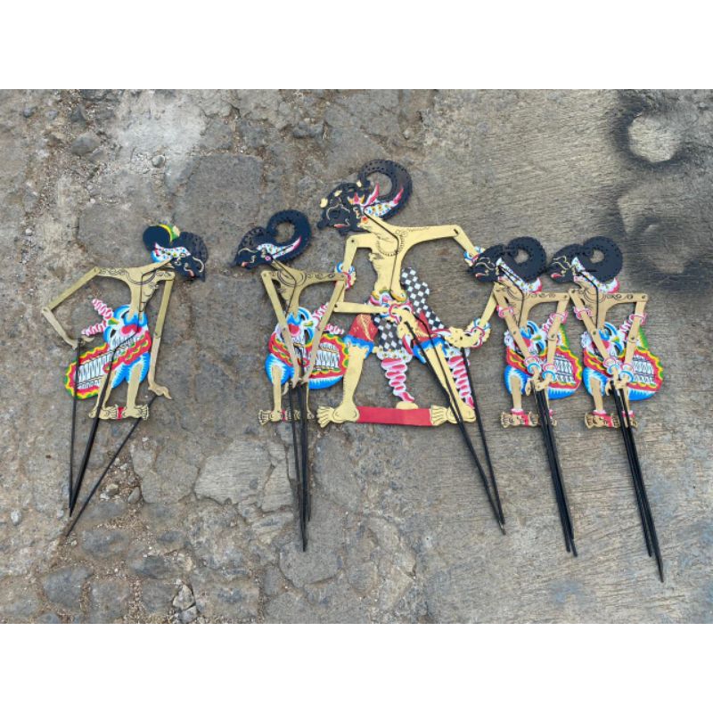 wayang pandawa lima duplex komplit wayang pandawa mainan anak hiasan dinding wayang edukasi