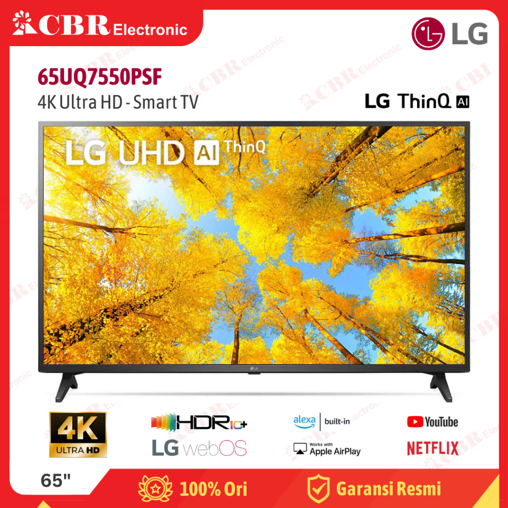 TV LG 65 Inch LED 65UQ7550PSF (4K UHD-Smart TV)