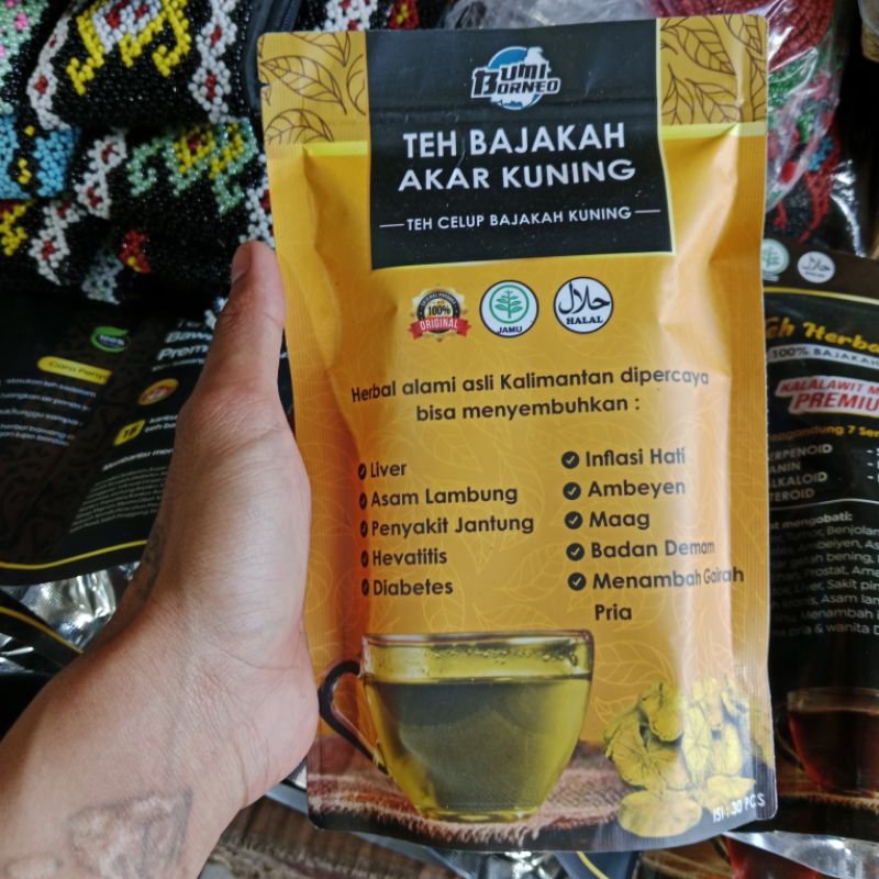 

Teh herbal bajakah kuning asli kalimantan