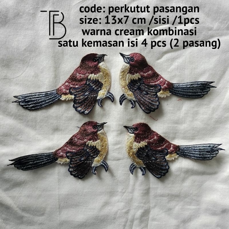 bordir burung perkutut bordir baju bordir tempel bordir murah