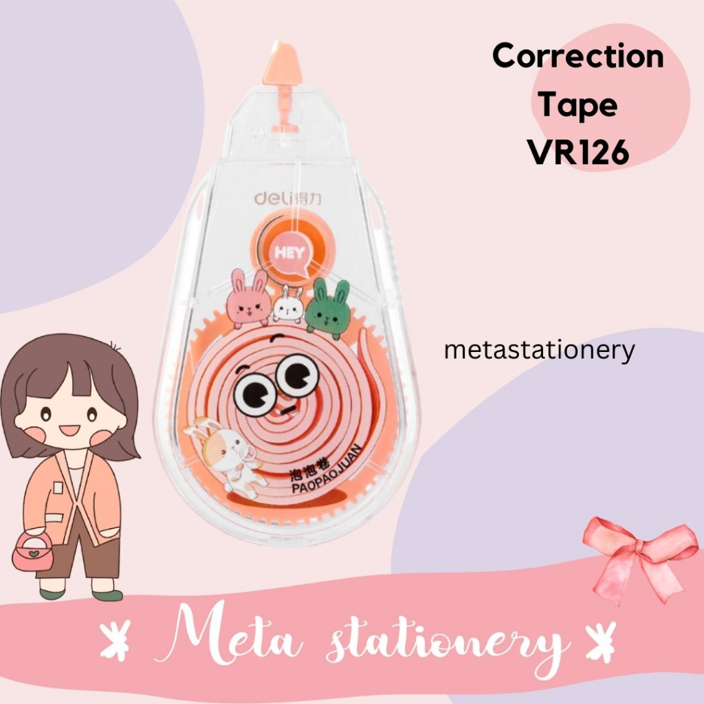 

Tipex Kertas / Correction Tape Deli Motif Lucu VR126