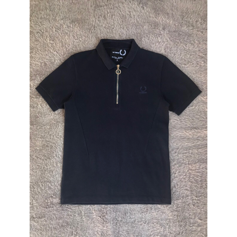 Fred perry x Raf simons halfzip polo shirt