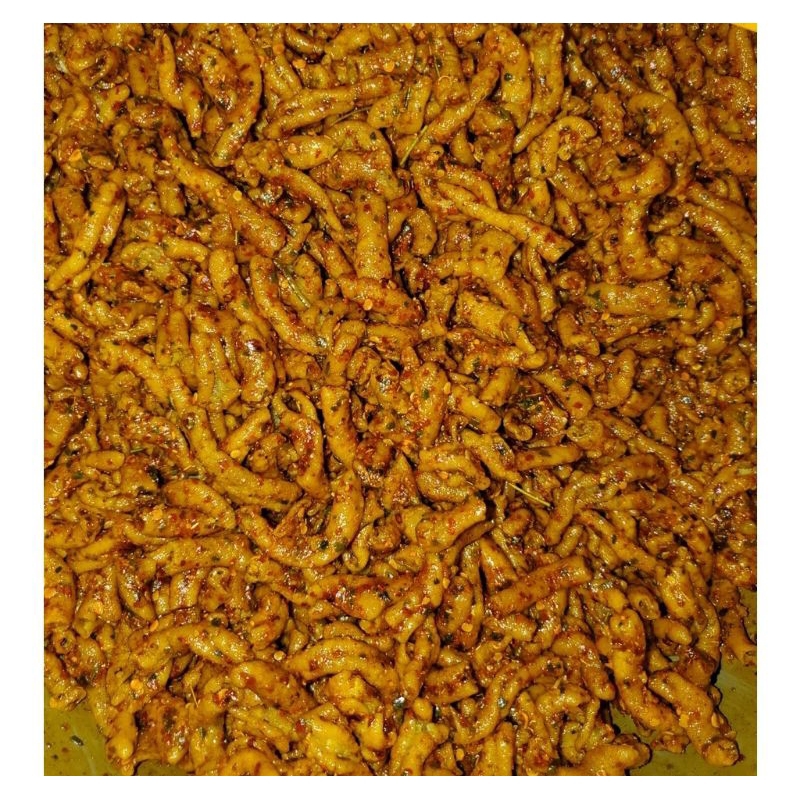 

Nafariz724 Keripik Usus Extra Pedas Daun Jeruk Isi 500Gram